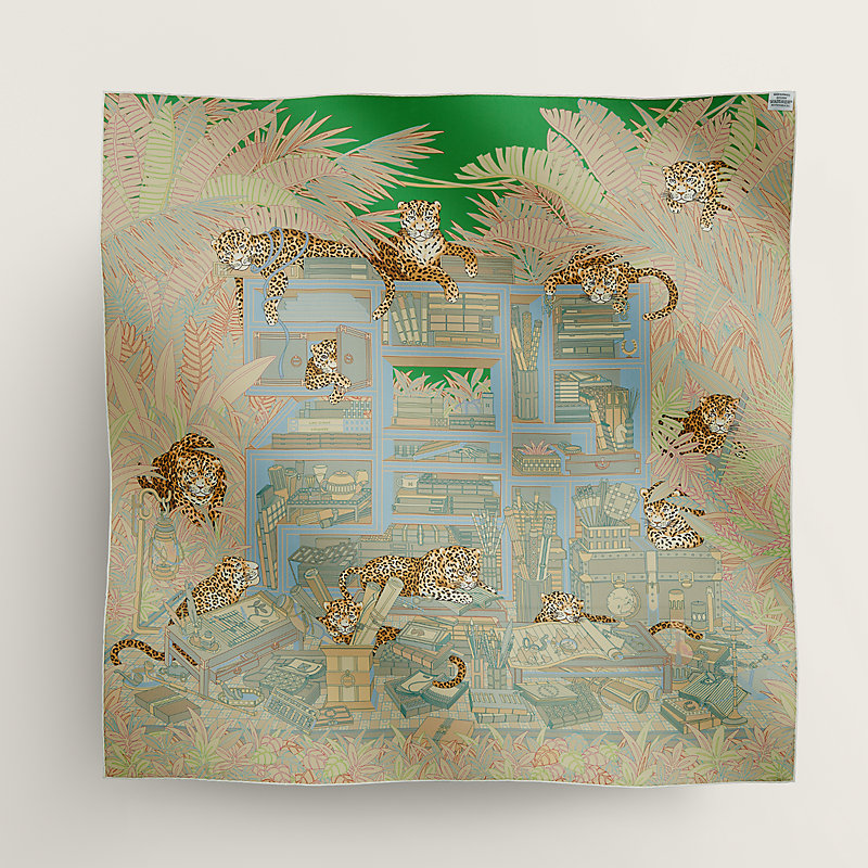 イイネいらない！超美品HERMES カレ90 ダブルフェイス 12頭のレオパード カレ 90 ダブルフェイス 《12頭のレオパード》 | Hermès - エルメス